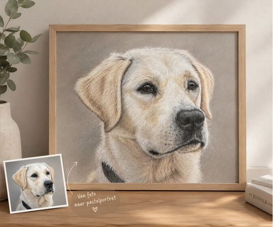 Handgetekend huisdierportret